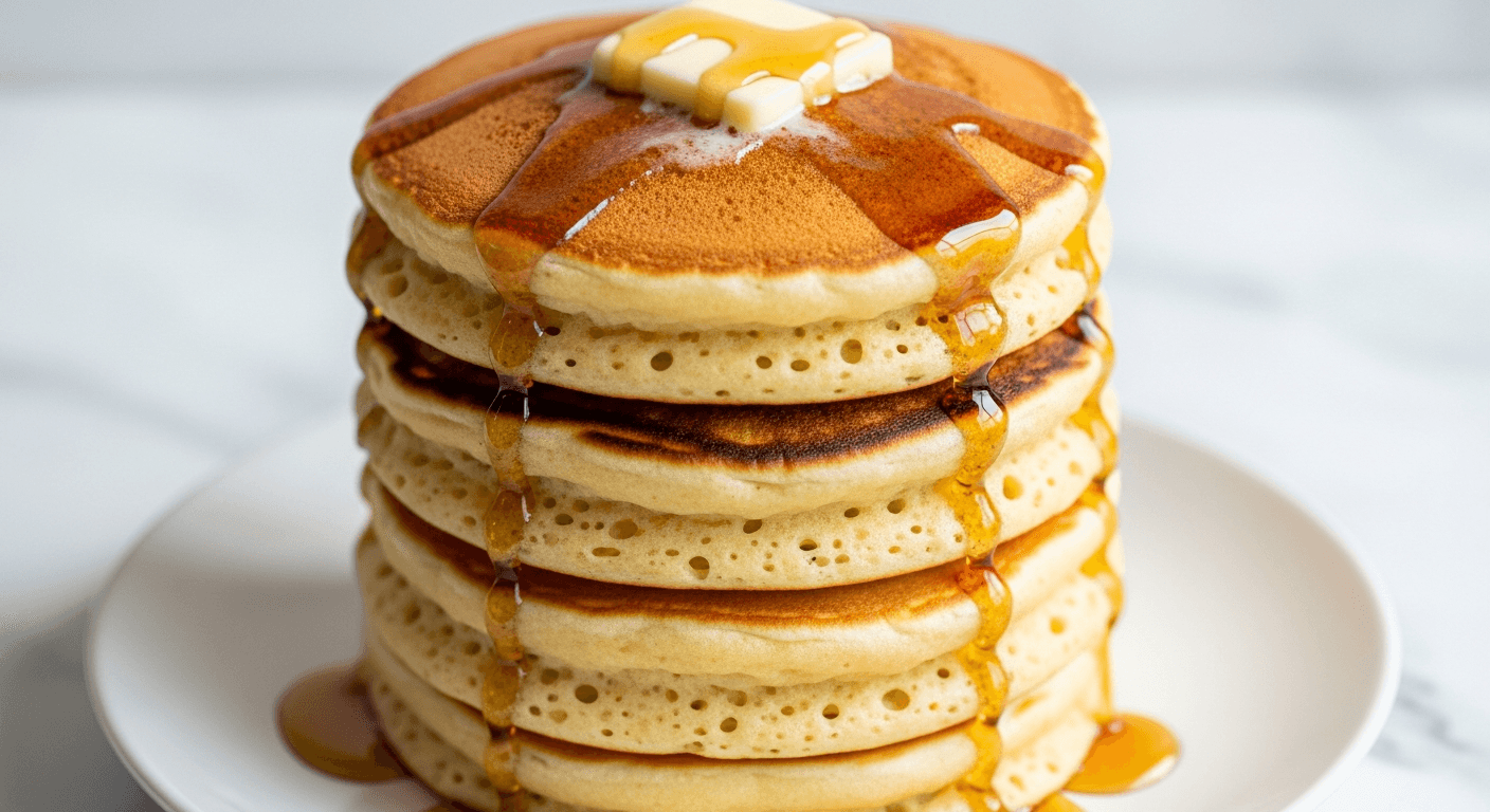 Fluffy American Buttermilk Stack