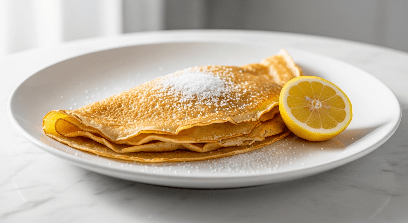 Lemon and Sugar Crepes -- The Proper Version