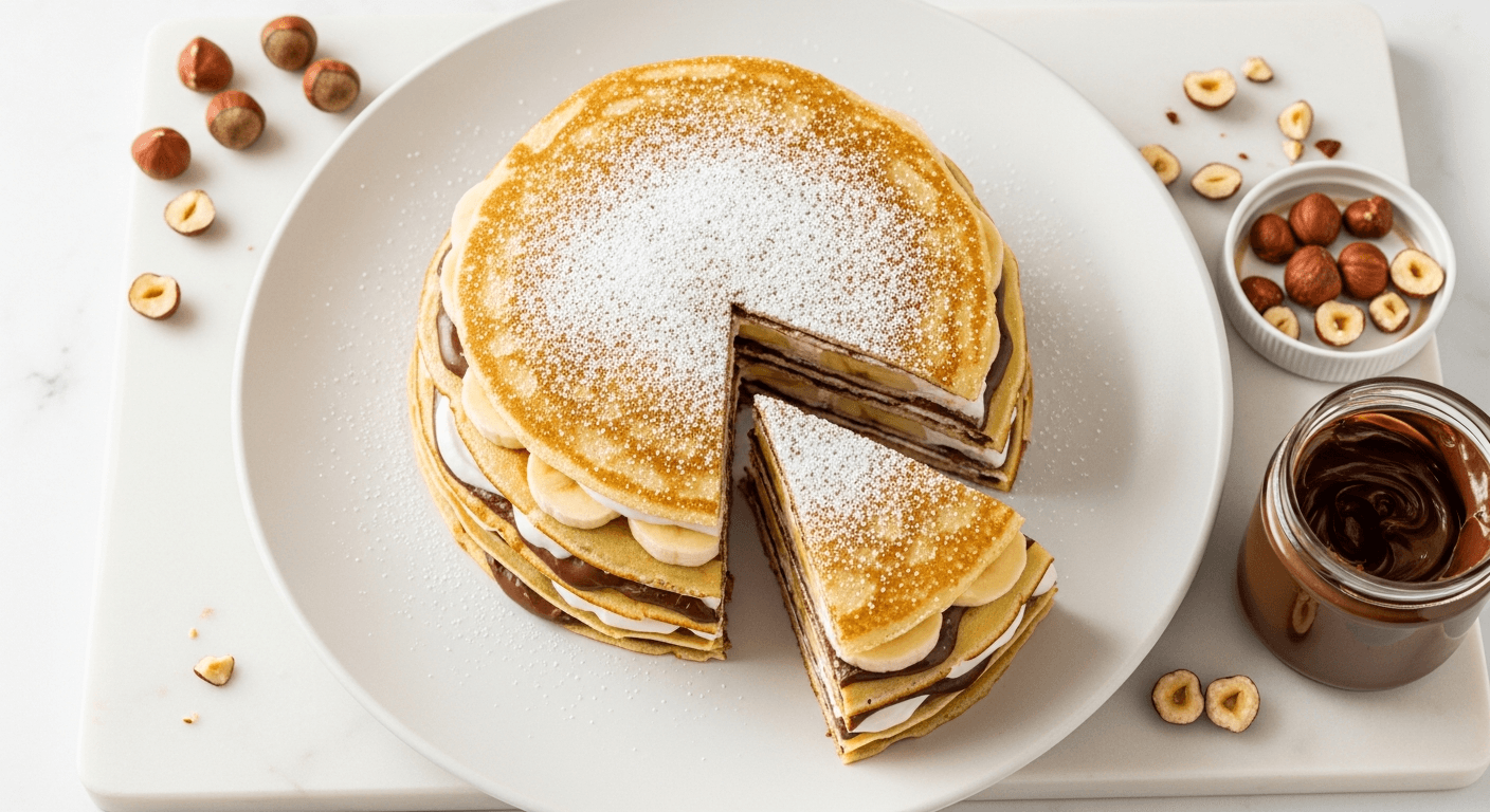 Nutella Crepe Stack